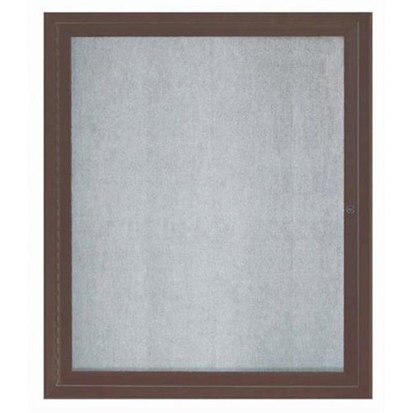 Aarco Aarco Products ODCC3630RBA 1-Door Outdoor Enclosed Bulletin Board - Bronze Anodized ODCC3630RBA